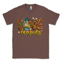 Chestnut Love Camping Classic Tee - CowhideDigitalArt