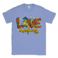 Colony Blue Love Camping Classic Tee - CowhideDigitalArt