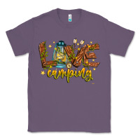 Lavender Love Camping Classic Tee - CowhideDigitalArt