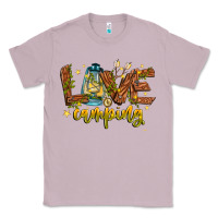 Lilac Love Camping Classic Tee - CowhideDigitalArt