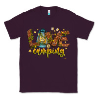 Plum Love Camping Classic Tee - CowhideDigitalArt
