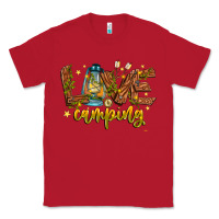 Red Love Camping Classic Tee - CowhideDigitalArt