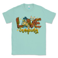 Seafoam Love Camping Classic Tee - CowhideDigitalArt