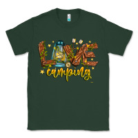 Sports Green Love Camping Classic Tee - CowhideDigitalArt