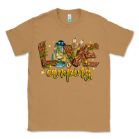 Toasted Coconut Love Camping Classic Tee - CowhideDigitalArt