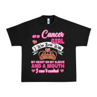 As A Cancer Girl I Was Born With My Heart On My Sleeve And A Mouth Urban Heavy Tee | Teevron
