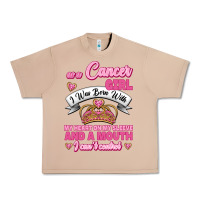 Burro As A Cancer Girl I Was Born With My Heart On My Sleeve And A Mouth Urban Heavy Tee - Jasminsmagicworld
