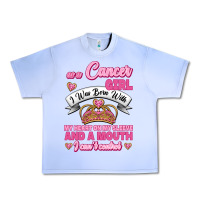 Grape Ice As A Cancer Girl I Was Born With My Heart On My Sleeve And A Mouth Urban Heavy Tee - Jasminsmagicworld