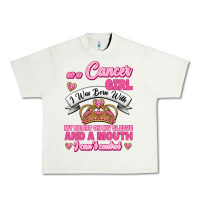 Pistachio As A Cancer Girl I Was Born With My Heart On My Sleeve And A Mouth Urban Heavy Tee - Jasminsmagicworld