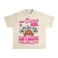 Sandshell As A Cancer Girl I Was Born With My Heart On My Sleeve And A Mouth Urban Heavy Tee - Jasminsmagicworld