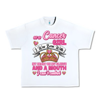 White As A Cancer Girl I Was Born With My Heart On My Sleeve And A Mouth Urban Heavy Tee - Jasminsmagicworld