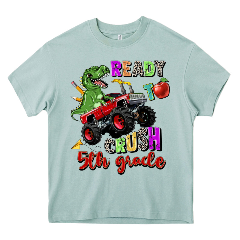 Ready To Crush 5th Grade Heavy Core Tee by Zillion Design Studio | Teevron