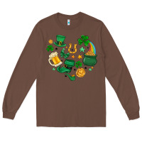 Chestnut st. patrick heart doodle Long Sleeve Tee - MaliasSmallBusiness