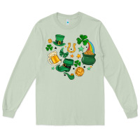 Matcha st. patrick heart doodle Long Sleeve Tee - MaliasSmallBusiness