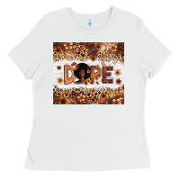 White dope melanin Ladies Tee - Zillion Design Studio