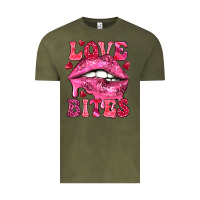 Vintage Olive love bites Vintage Tee - NancyCooperArtShop