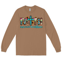 Toasted Coconut faith can move mountains Long Sleeve Tee - JahusDesignShop