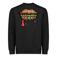 Black summer vibes watermelon lips Heavyweight Sweatshirt - Jasminsmagicworld
