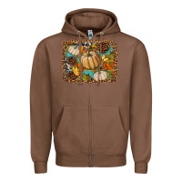 Chestnut fall pumpkin background Zipper Hoodie - BundleAndBundleShop