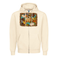 Sandshell fall pumpkin background Zipper Hoodie - BundleAndBundleShop