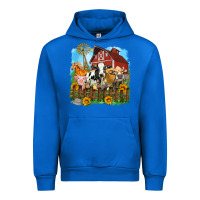 Cobalt farm life olivia Urban Hoodie - OliviaCreatesArt