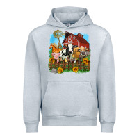 Heather Grey farm life olivia Urban Hoodie - OliviaCreatesArt