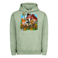 Pigment Oil Green farm life olivia Urban Hoodie - OliviaCreatesArt