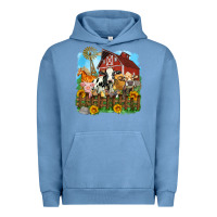 Pigment Pebble Blue farm life olivia Urban Hoodie - OliviaCreatesArt