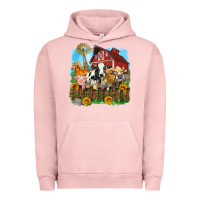 Pigment Salmon farm life olivia Urban Hoodie - OliviaCreatesArt