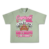 Oil Green As A Capricorn Girl I Was Born With My Heart On My Sleeve And A Mouth Urban Heavy Tee - Jasminsmagicworld