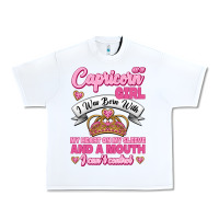 White As A Capricorn Girl I Was Born With My Heart On My Sleeve And A Mouth Urban Heavy Tee - Jasminsmagicworld