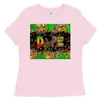 Bubblegum Pink dope juneteenth Ladies Tee - Zillion Design Studio