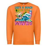 Carrot Life's a beach make some waves Premium Sweatshirt - NancyCooperArtShop