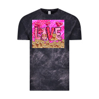 Cloud Black love gnome with bear Vintage Tee - NancyCooperArtShop