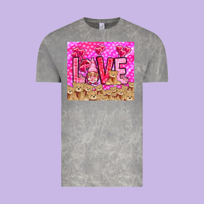 Love Gnome With Bear Vintage Tee Designed By Nancycooperartshop
