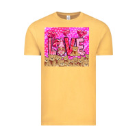Vintage Mustard love gnome with bear Vintage Tee - NancyCooperArtShop