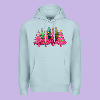 Christmas Tress With Lights Premium Hoodie Designed By Texasbilliewilder