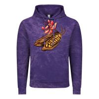 Cloud Purple cacao beans and flowers Vintage Hoodie - AdoDesignShop