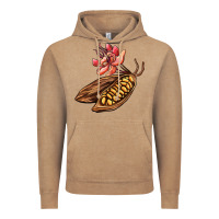Vintage Coffee cacao beans and flowers Vintage Hoodie - AdoDesignShop