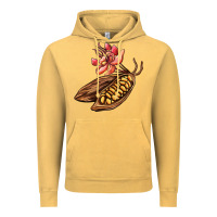 Vintage Mustard cacao beans and flowers Vintage Hoodie - AdoDesignShop