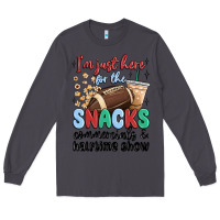 Smoke im just here for the snacks commercials and  halftime show Long Sleeve Tee - MaliasSmallBusiness