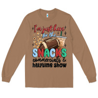 Toasted Coconut im just here for the snacks commercials and  halftime show Long Sleeve Tee - MaliasSmallBusiness