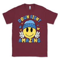 Burgundy down right amazing Classic Tee - MaliasSmallBusiness