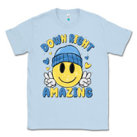 Dusty Blue down right amazing Classic Tee - MaliasSmallBusiness