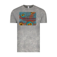 Cloud Rock sunflower gemstone serape background Vintage Tee - AdoDesignShop