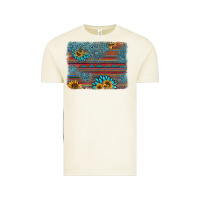 Vintage Arctic sunflower gemstone serape background Vintage Tee - AdoDesignShop