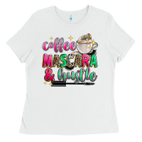 White coffee mascara and hustle Ladies Tee - Zillion Design Studio