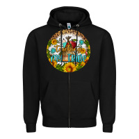 Black teaching my tribe round earring Zipper Hoodie - BundleAndBundleShop