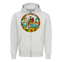 Dove Grey teaching my tribe round earring Zipper Hoodie - BundleAndBundleShop