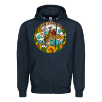Navy teaching my tribe round earring Zipper Hoodie - BundleAndBundleShop